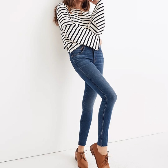 Madewell 9” Mid Rise Skinny Jeans Size 24 New $70